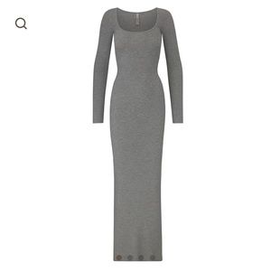 SKIMS heather grey maxi